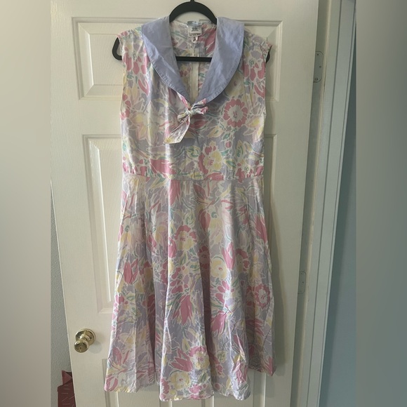 Floral Dress with Bow - Picture 1 of 4